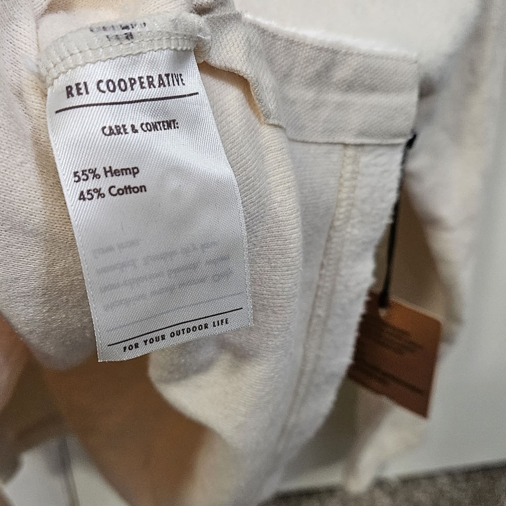 NWT REI Hemp Cotton Fleece Pullover Sweater Medium - Picture 8 of 9